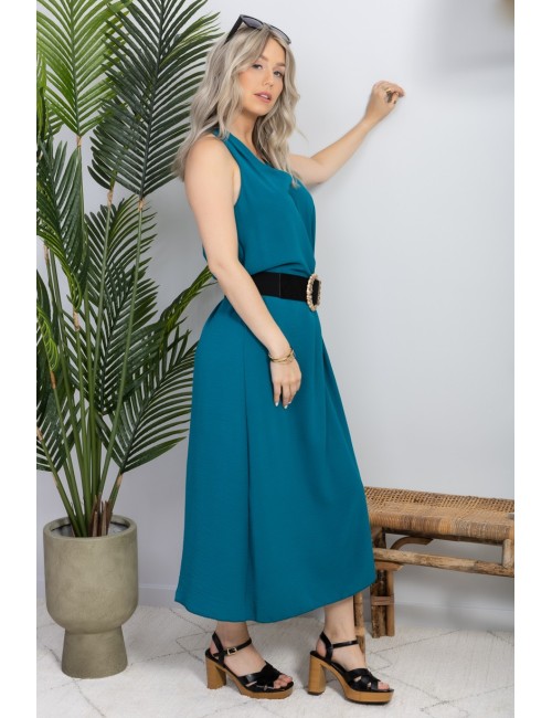 Robe longue brique Gisèle