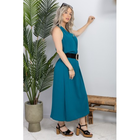 Robe longue brique Gisèle