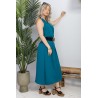 Robe longue brique Gisèle