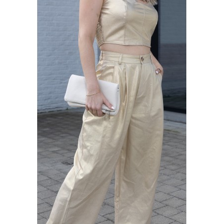 Top bustier doré Bridget