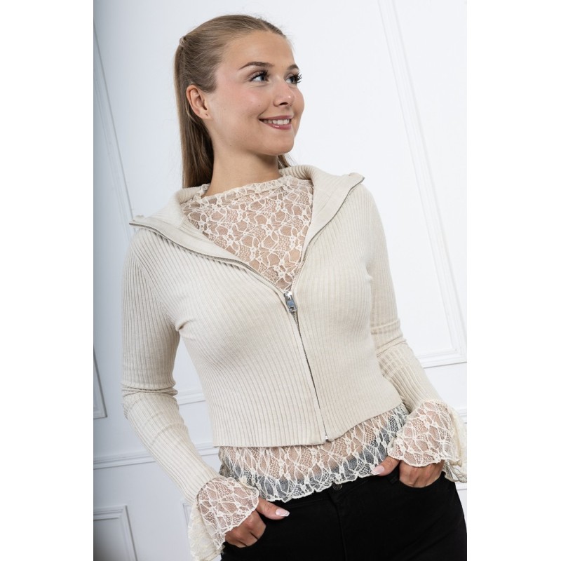 Gilet zip Aurore