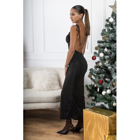 Robe Dos Nu Strass Isra
