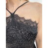 Robe nuisette à sequins noire Laurence