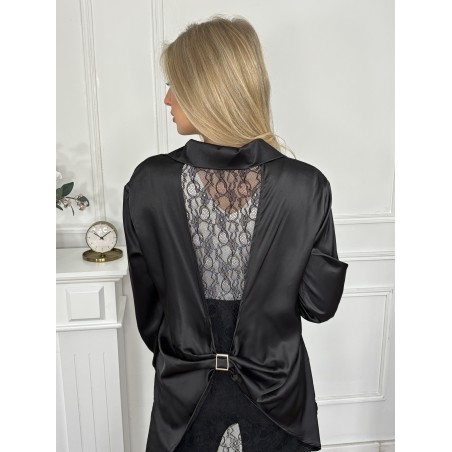 Blouse légère noire DESPINA