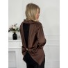 Blouse légère choco DESPINA