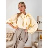 Blouse légère à noeud jaune Nawel