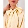 Blouse légère à noeud jaune Nawel
