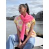 Gilet sans manche relief à fleurs jaune Audrey