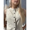 Ensemble coton ajouré beige CLOTHILDE