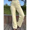 Pantalon wide leg jaune ANOUSHKA