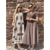 Robe à nouée unie choco Justine